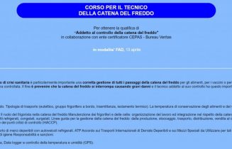tecnico della catena del freddo