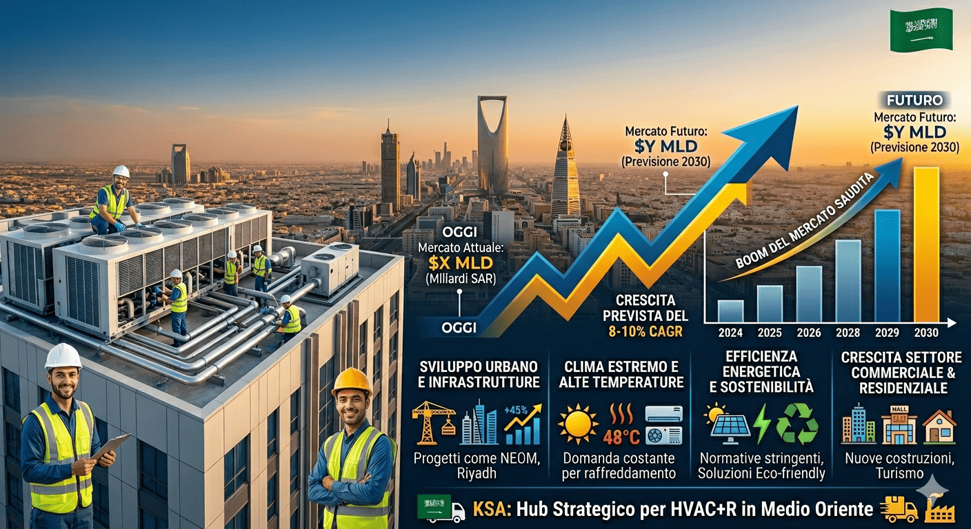 HVAC+R mercato saudita in forte espansione